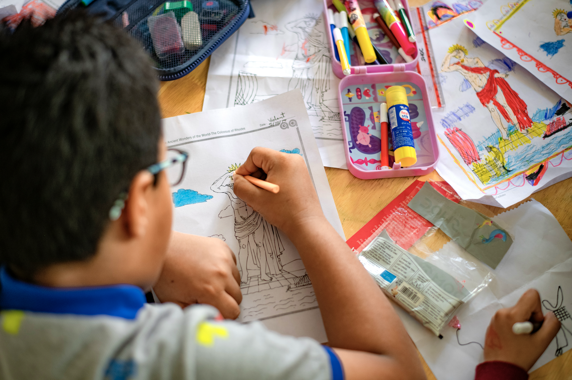 And then it’s back to class with curious minds and busy hands